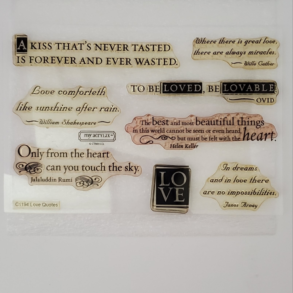 Inspirational Quote Stamps Set